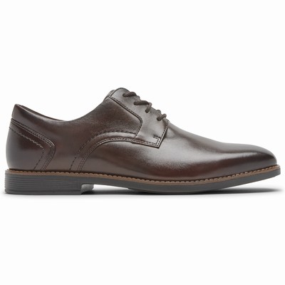 Sapatos Oxfords Rockport Slayter Plain Toe Homem Bordeaux PT-98452